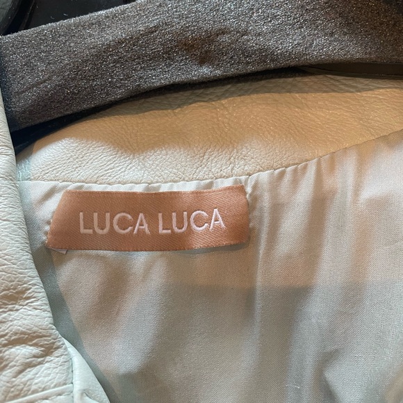 LUCA LUCA light blue leather jacket - Picture 2 of 8